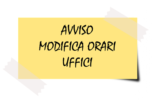 Modifica orari Uffici Comunali