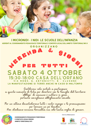 “Merenda & Giochi per tutti”